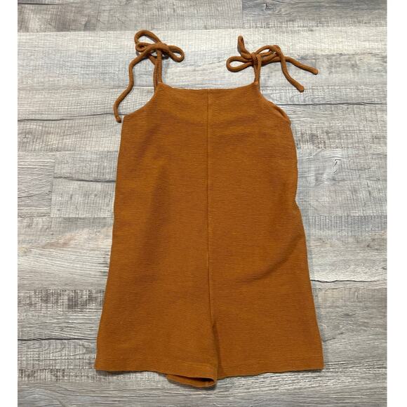 Madewell Texture & Thread Playsuit Romper Size Medium Tie Strap Sleeveless Boho - Picture 1 of 7